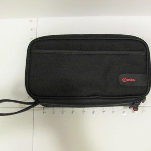 Fossil ballistic nylon structured double section toiletry kit